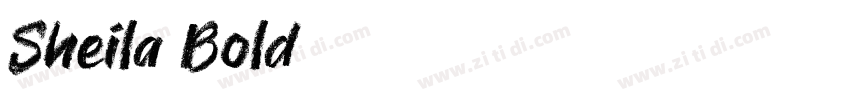 Sheila Bold字体转换